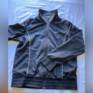 Black Nike windbreaker jacket high neck